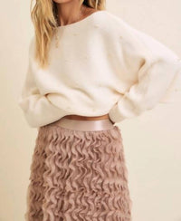 In February - Blossom Tulle Skirt - brown - clothing - long - skirts