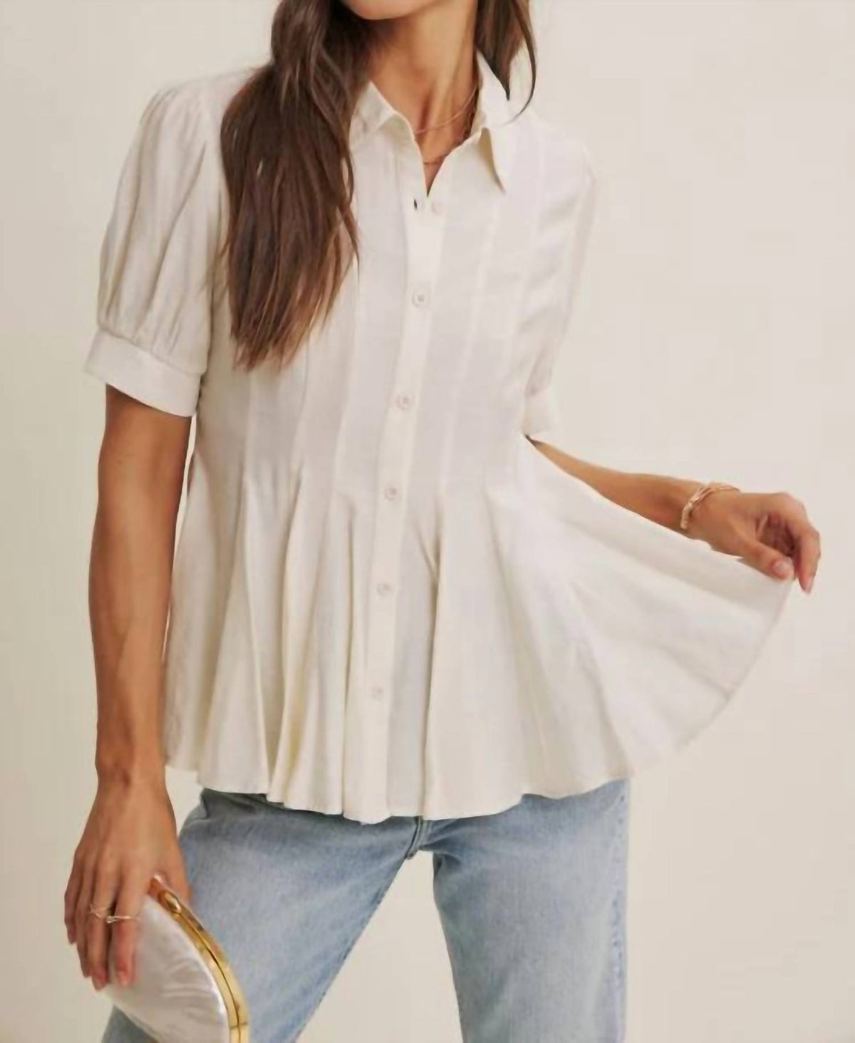 In February - Katie Button-down Top