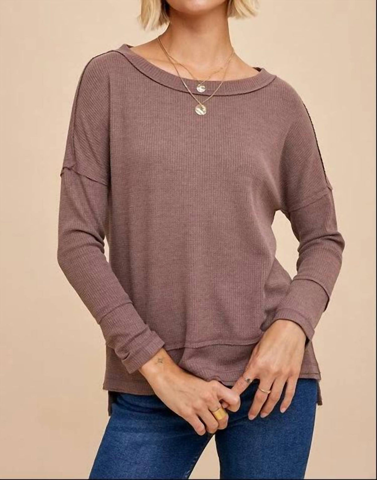 In-Loom - Waffle Knit Thermal Top