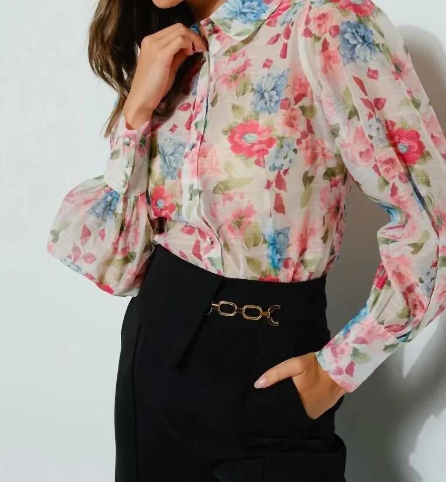 Ina - Bloom Floral Print Blouse - blouses - clothing - floral