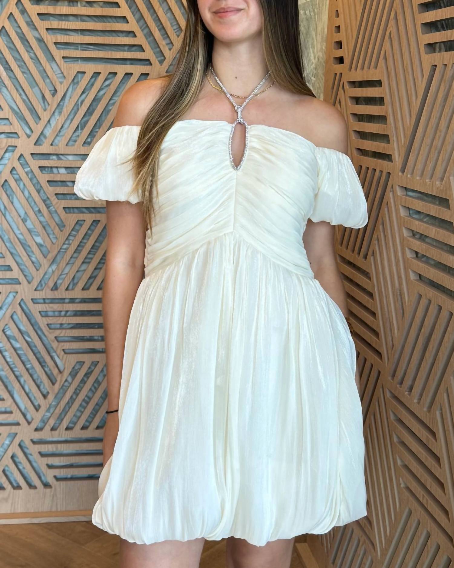 Ina Fashion - Rhinestone Short Dress - clothing - collection:Graddresses(Auto) - dresses