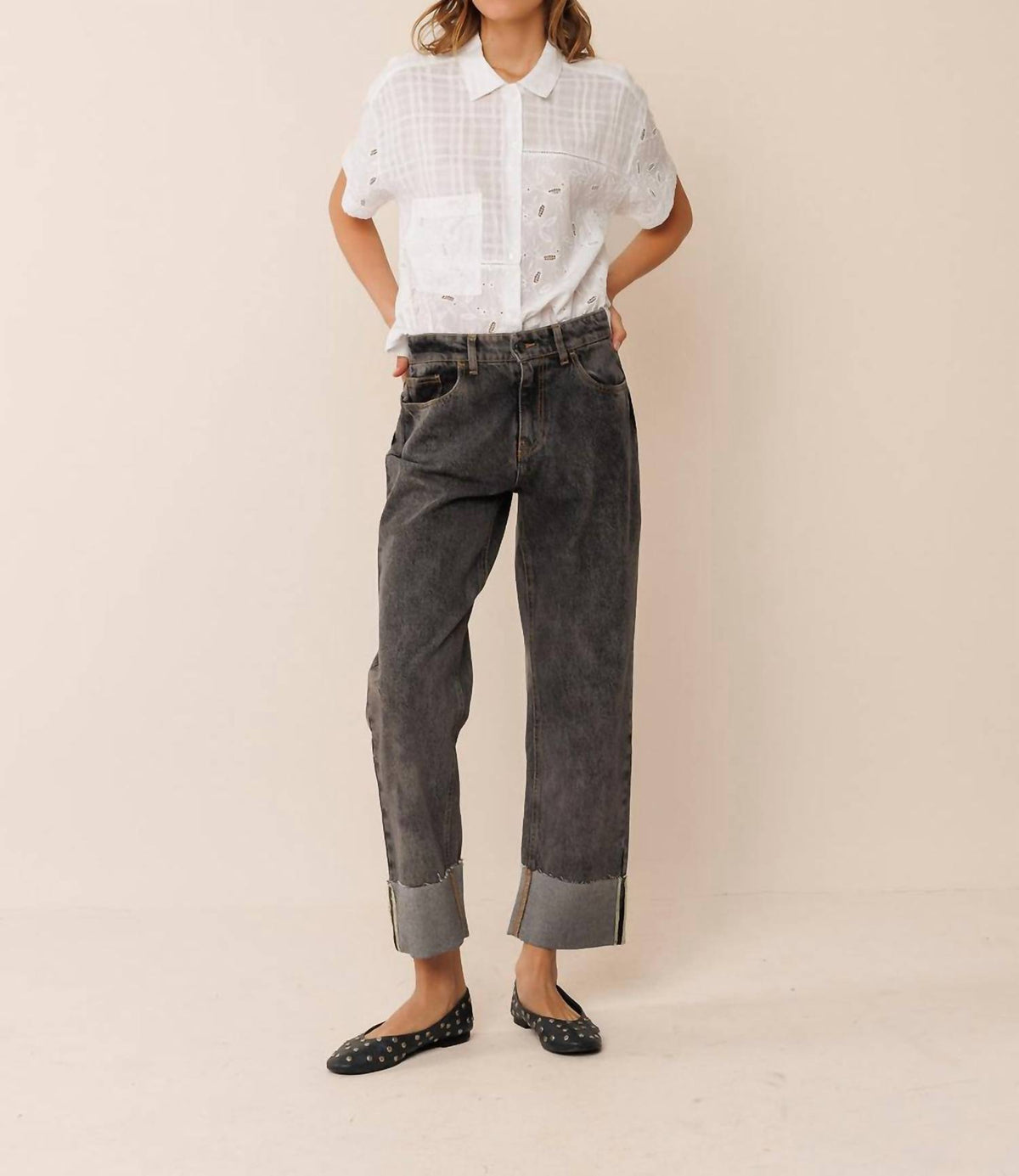 Indi & Cold - Combined Embroidery Shirt