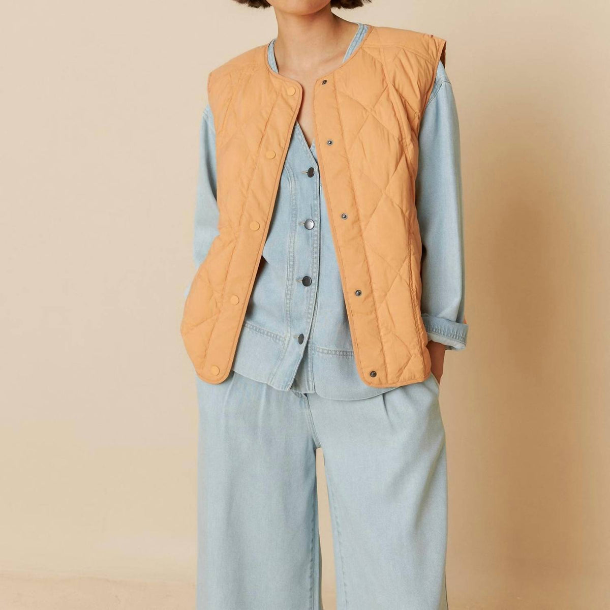 Indi & Cold - Padded With Snaps Vest