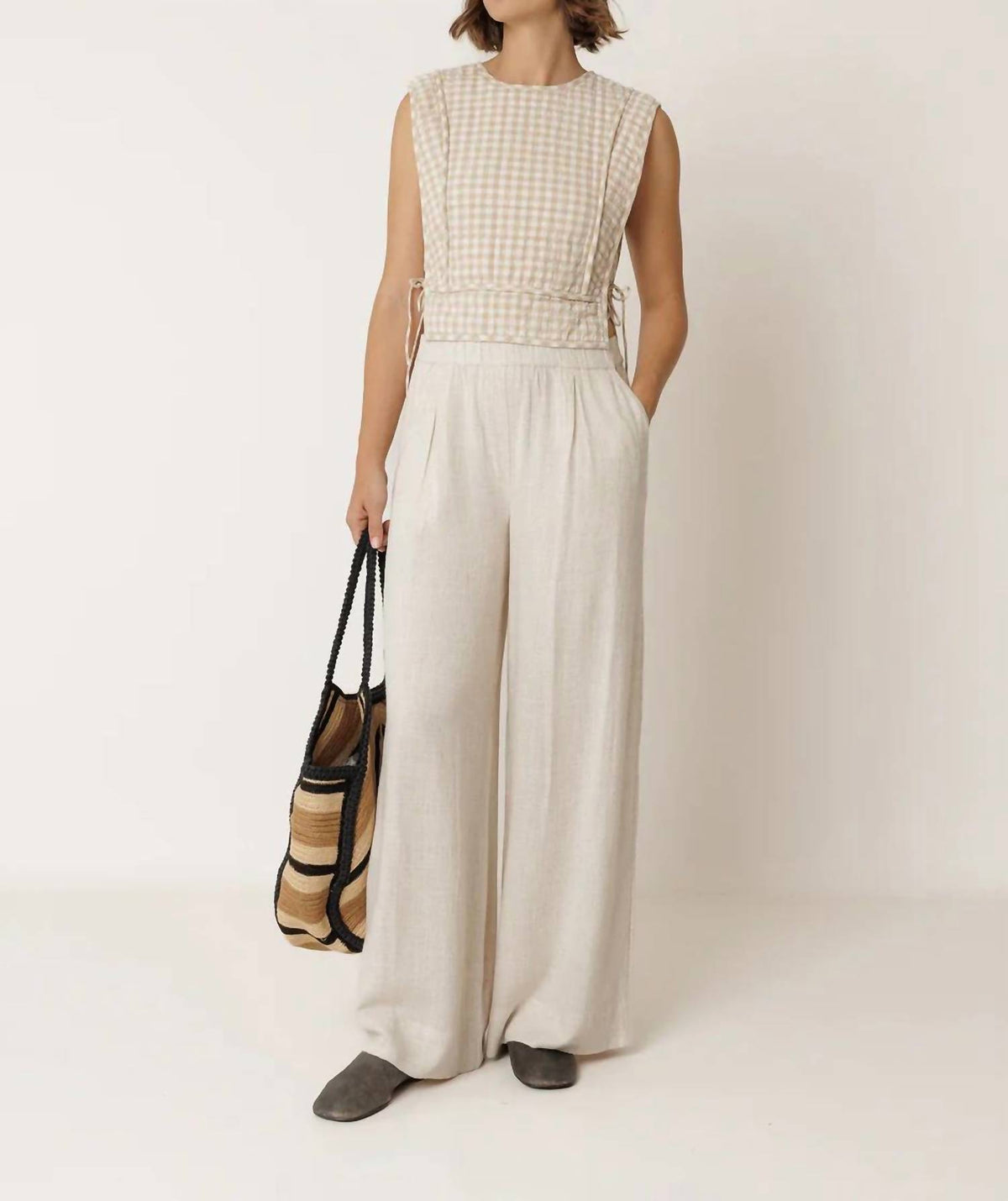 Indi & Cold - Quilted Checkered Top