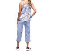 Indyeva - Halka Tank Top - beige - clothing - floral