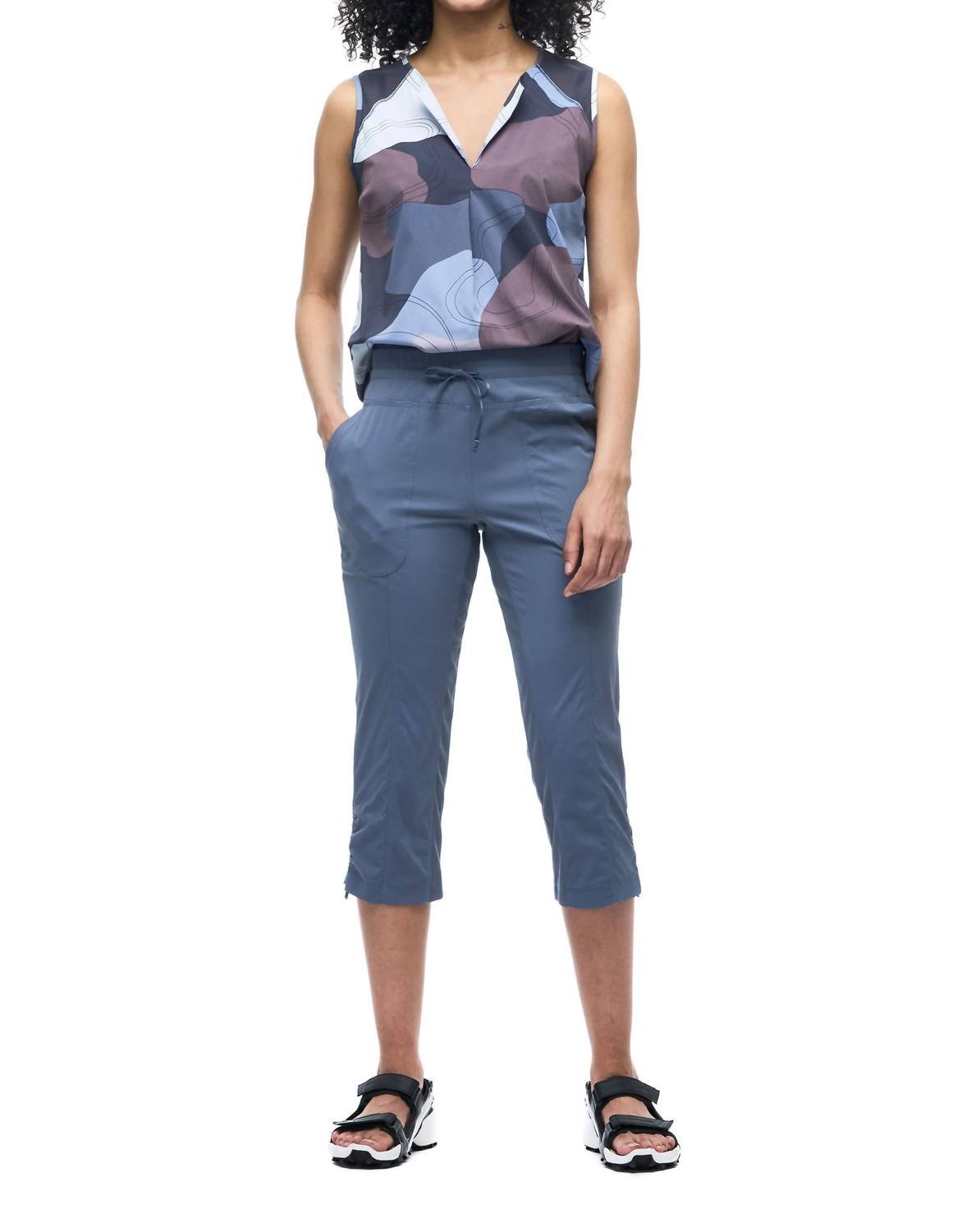Indyeva - Nakato Iv Capri Pant - blue - capris - clothing