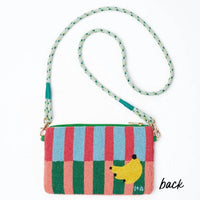 Ink+Alloy - Leila Seed Bead Clutch With Strap