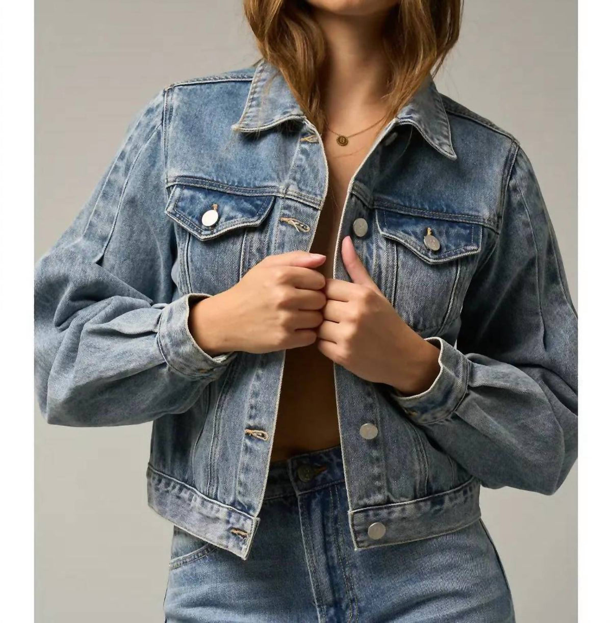 Insane Gene - Puff Sleeve Denim Jacket
