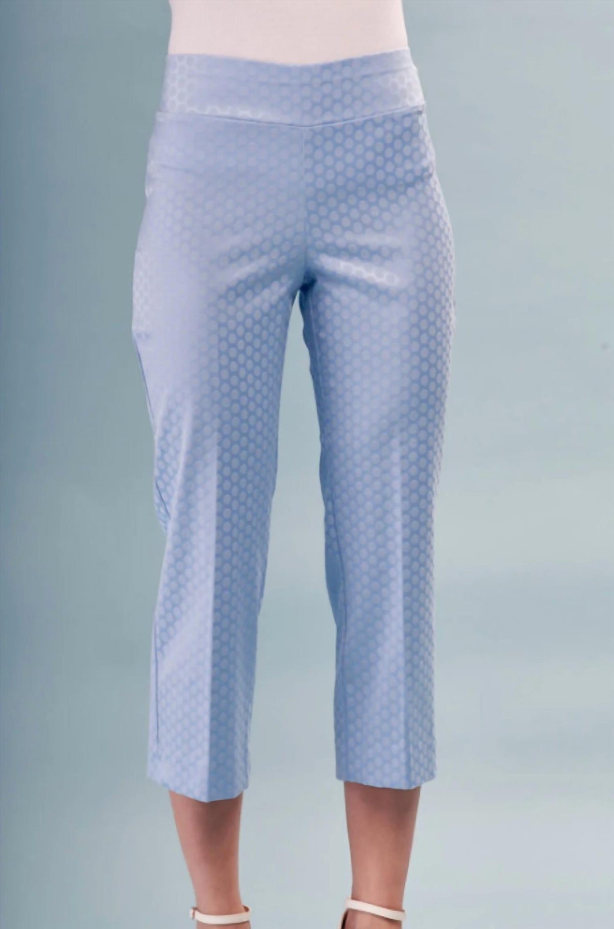 Insight - Cropped Modern Bootcut Printed Techno Pants