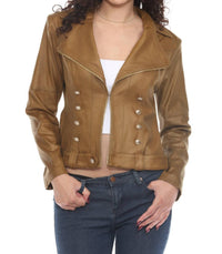 Insight - Vegan Leather Military Jacket
