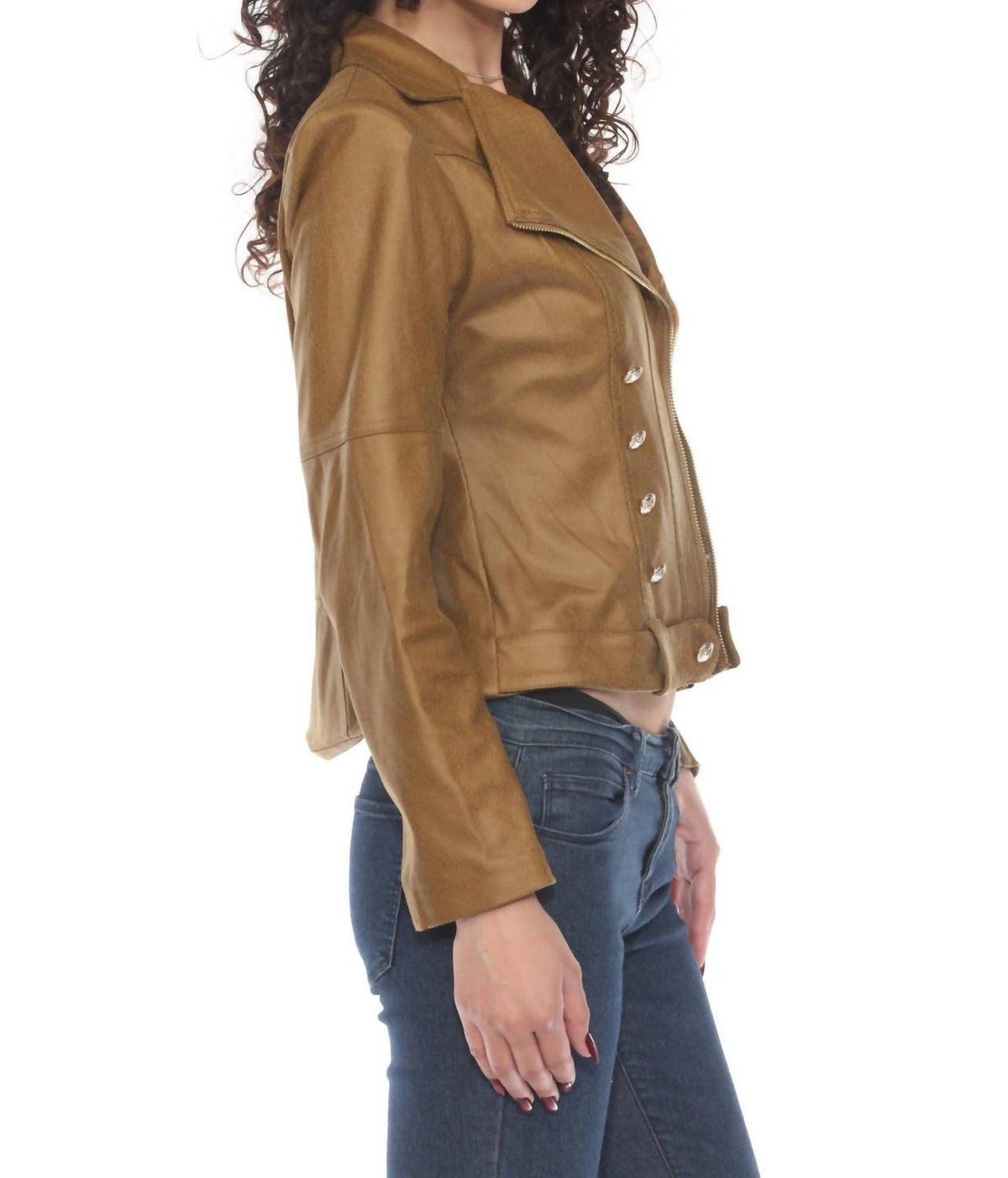 Insight - Vegan Leather Military Jacket