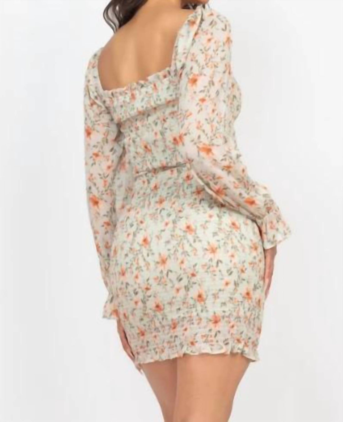 Iris - Sage Saffron Mini Dress