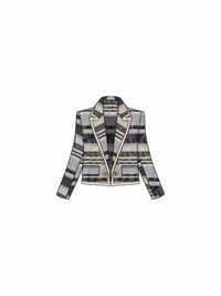 Iris Setlakwe - Cropped Striped Jacket - blue - casual - jacket - clothing