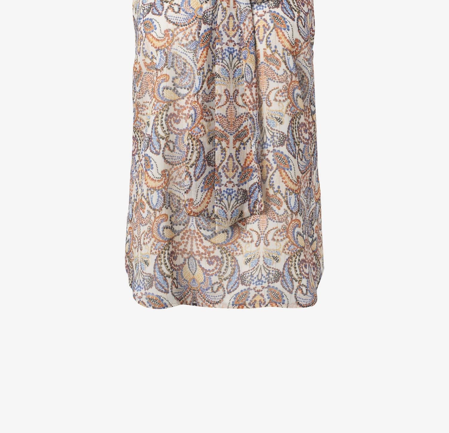 Iris Setlakwe - Sleeveless Blouse With Scarf - blouses - brown - clothing