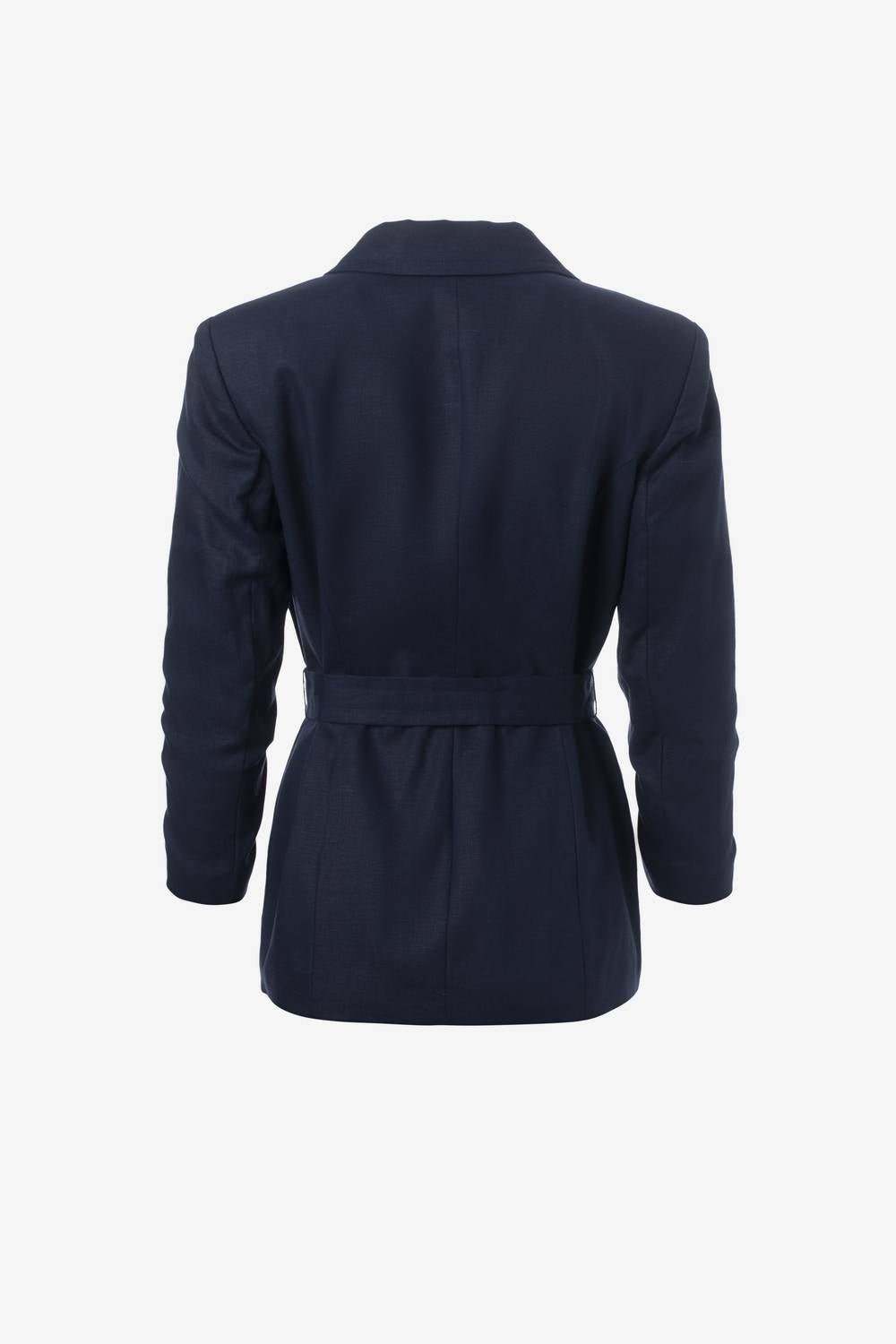 Iris Setlakwe - Women's Belted Jacket - blue - casual - jacket - clothing