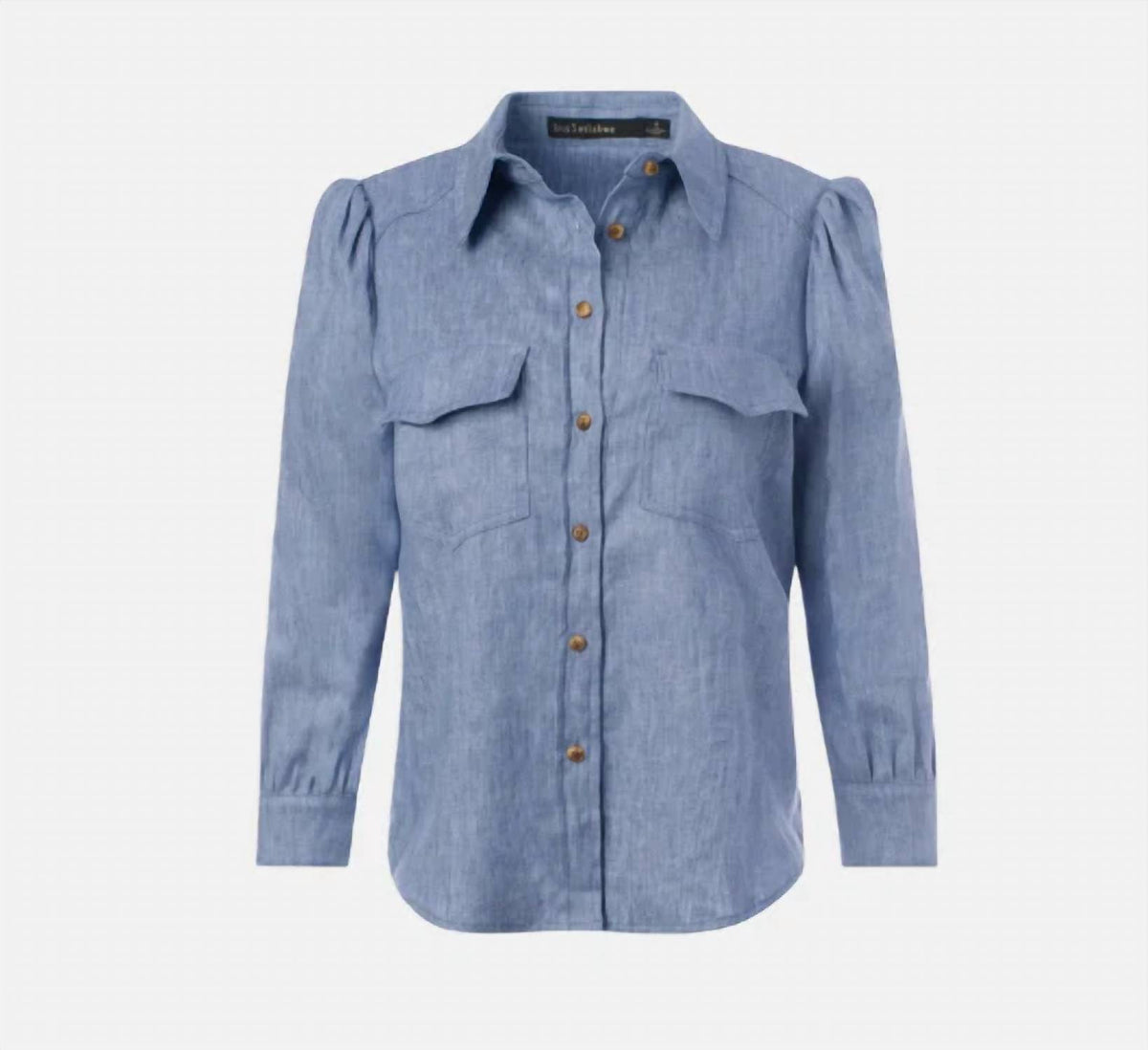Iris - Three Quarter Sleeve Button-up Shirt