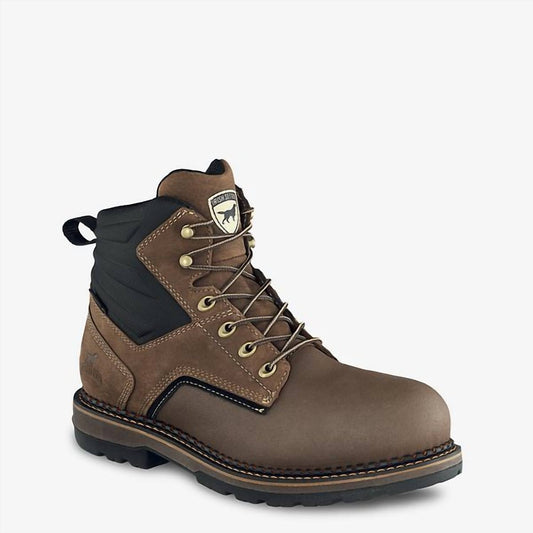 Irish Setter Boots - Men Ramsey 2.0 6" Alloy Toe Waterproof Work Boots - boots - brown - leather