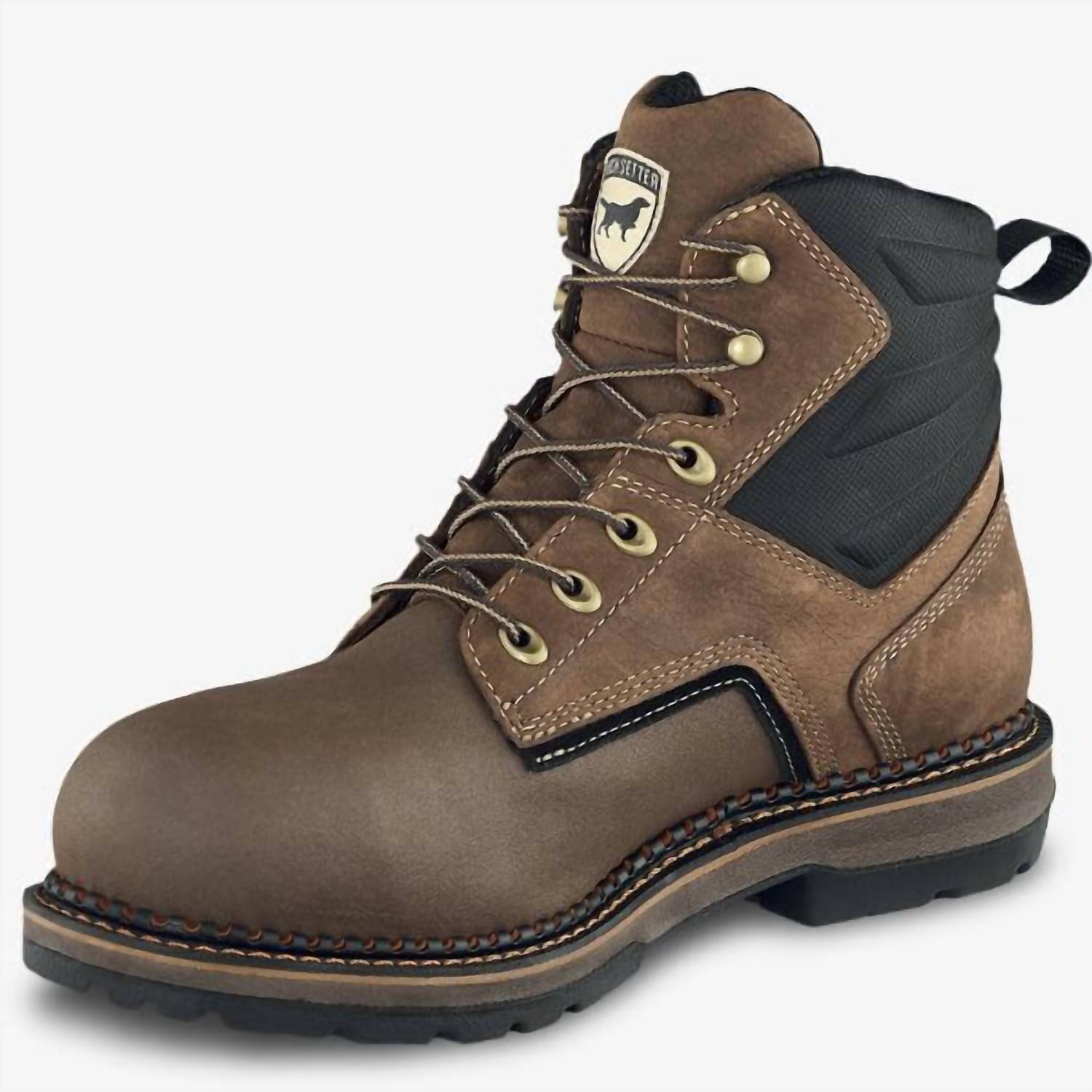 Irish Setter Boots - Men Ramsey 2.0 6" Alloy Toe Waterproof Work Boots - boots - brown - leather