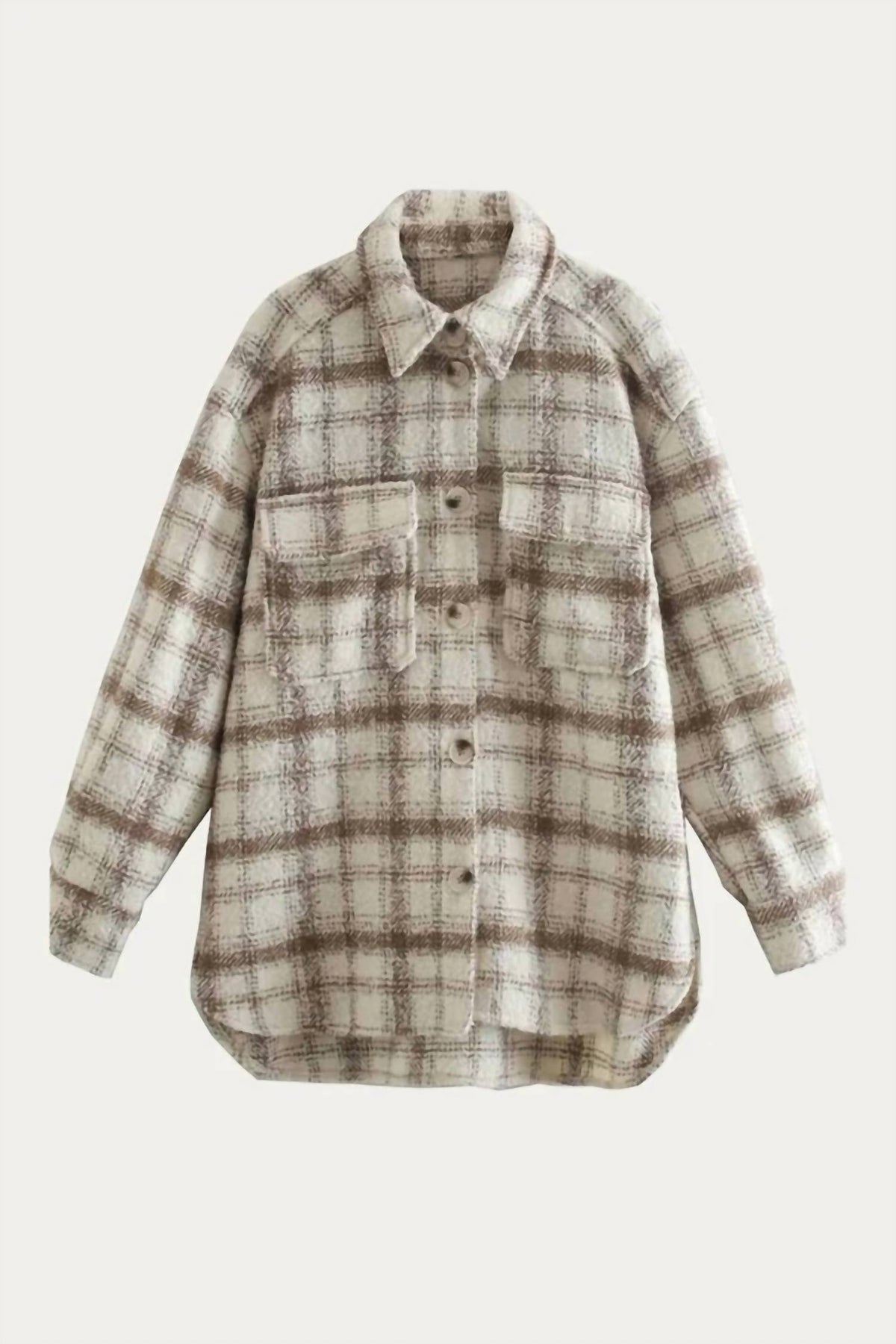 CHECKED SHIRT-JACKET