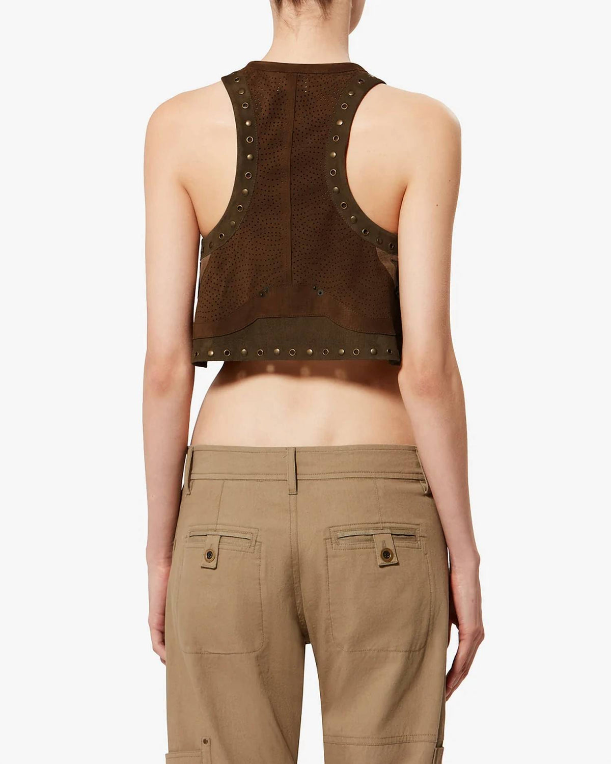 Isabel Marant - The Kelby Studded Patch Work Vest