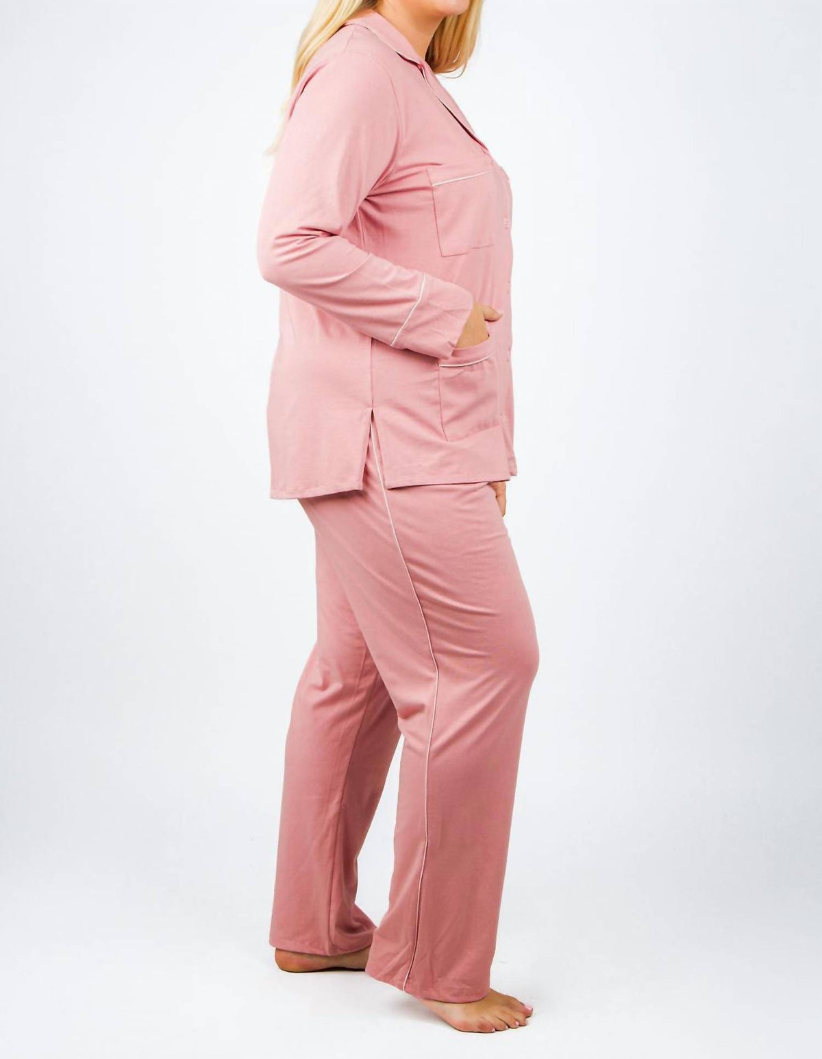 Isayes - Four Pocket Cotton Pajamas - Plus