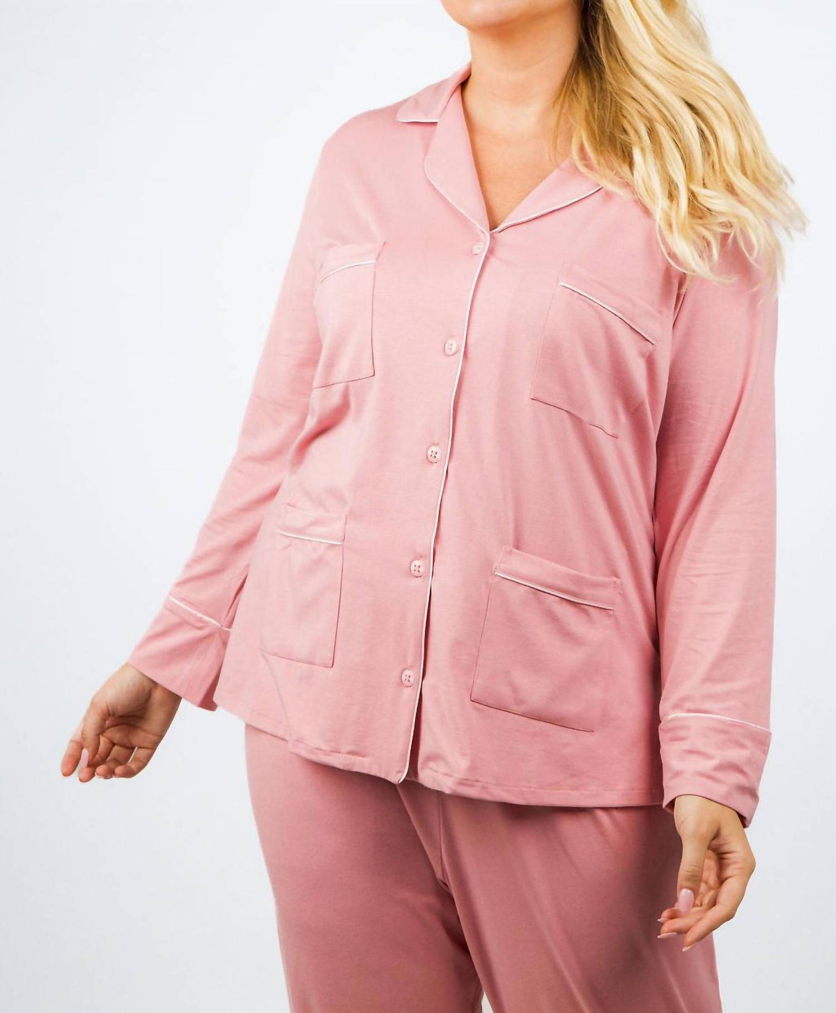 Isayes - Four Pocket Cotton Pajamas - Plus