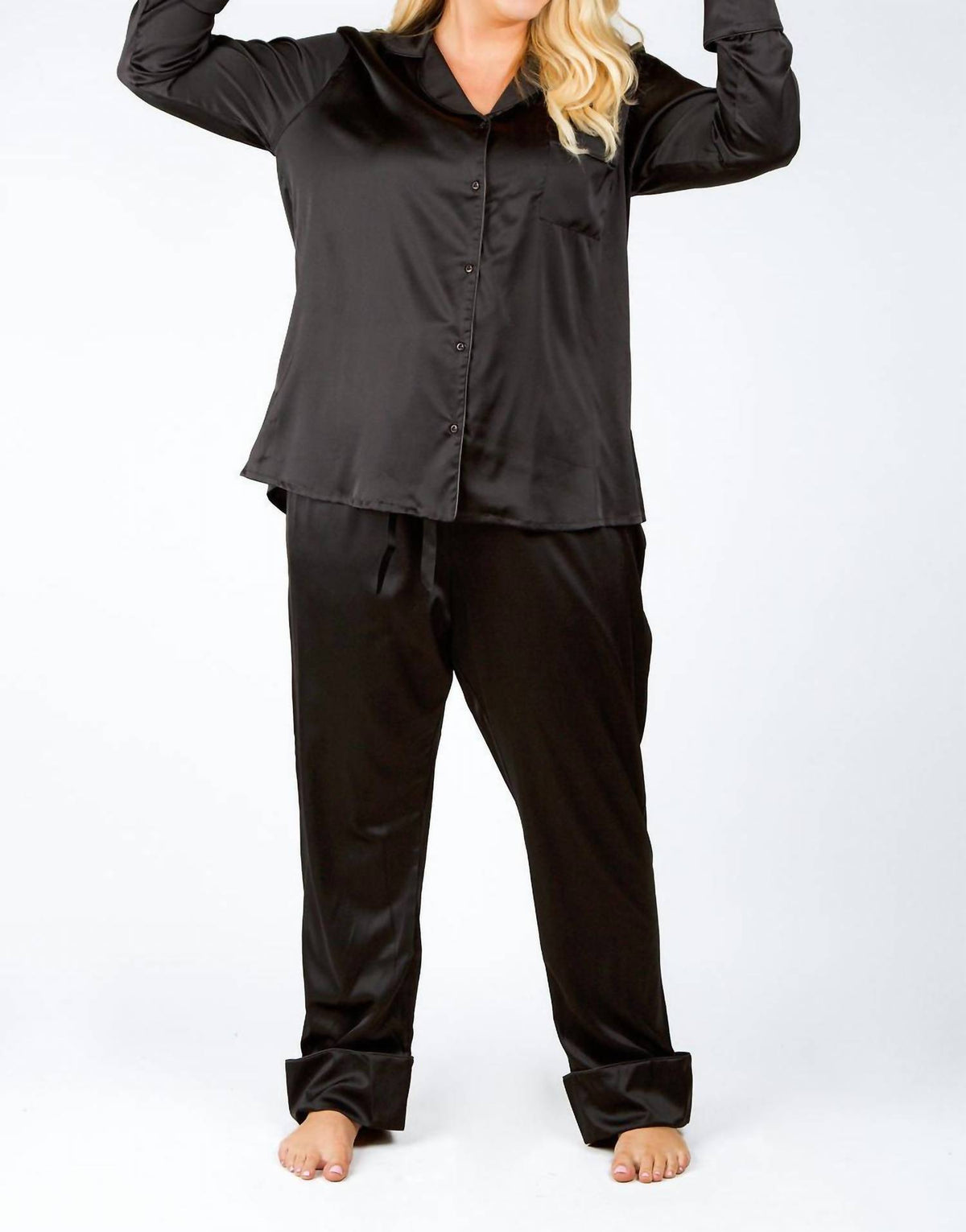 Isayes - Silk Pajama Set - Plus
