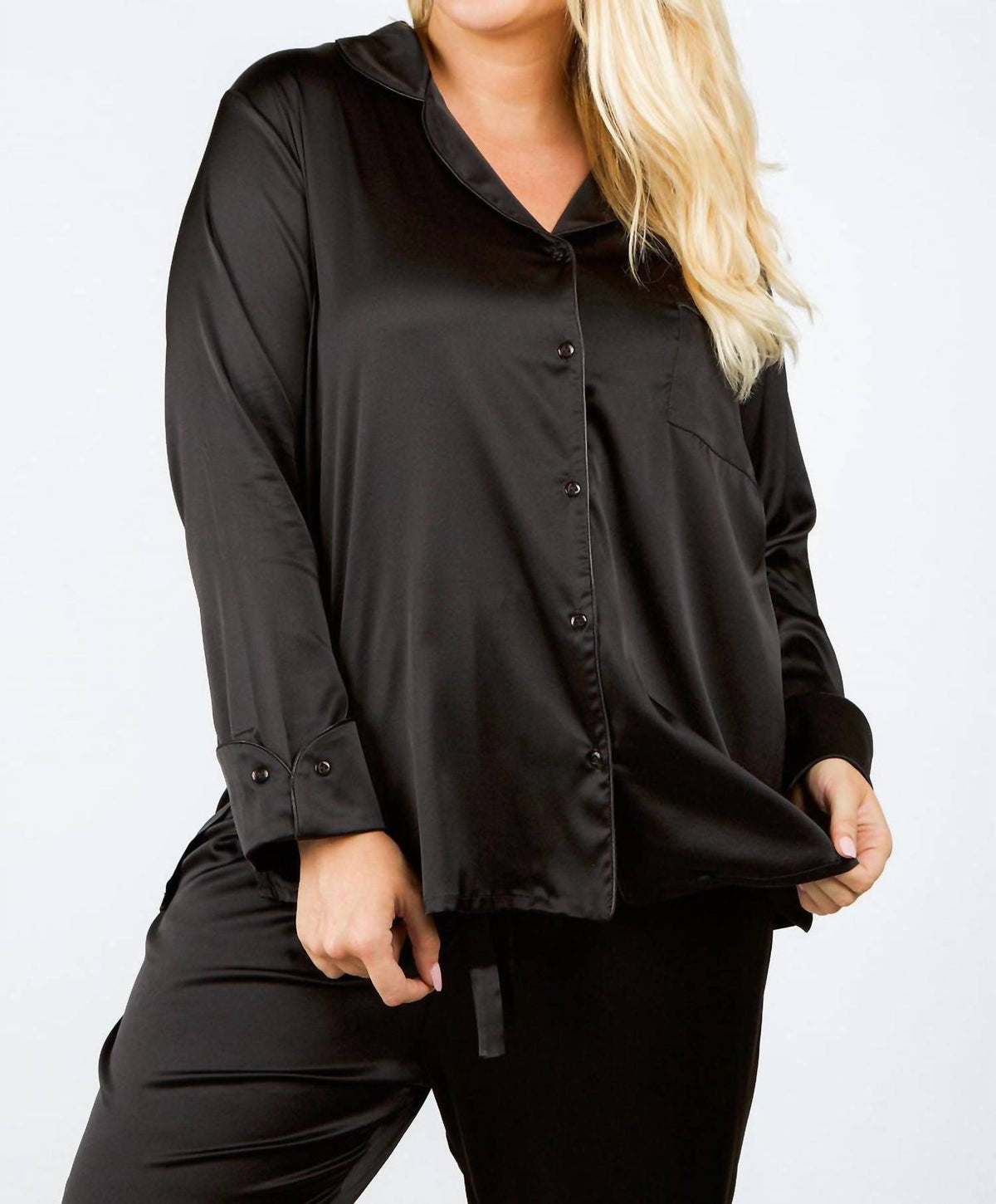 Isayes - Silk Pajama Set - Plus