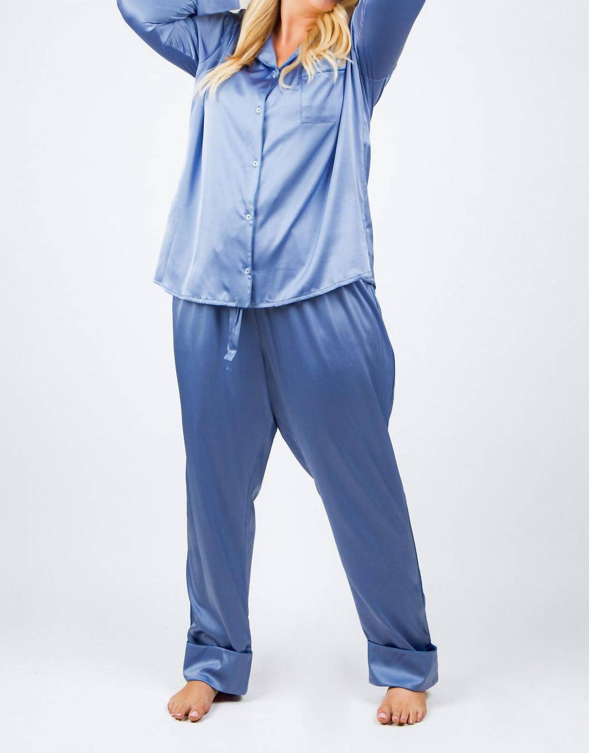 Isayes - Silk Pajama Set - Plus