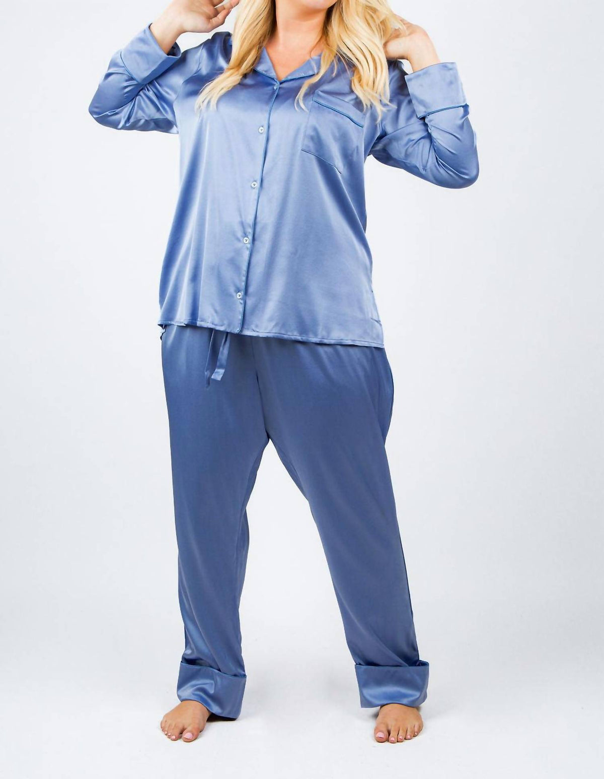 Isayes - Silk Pajama Set - Plus