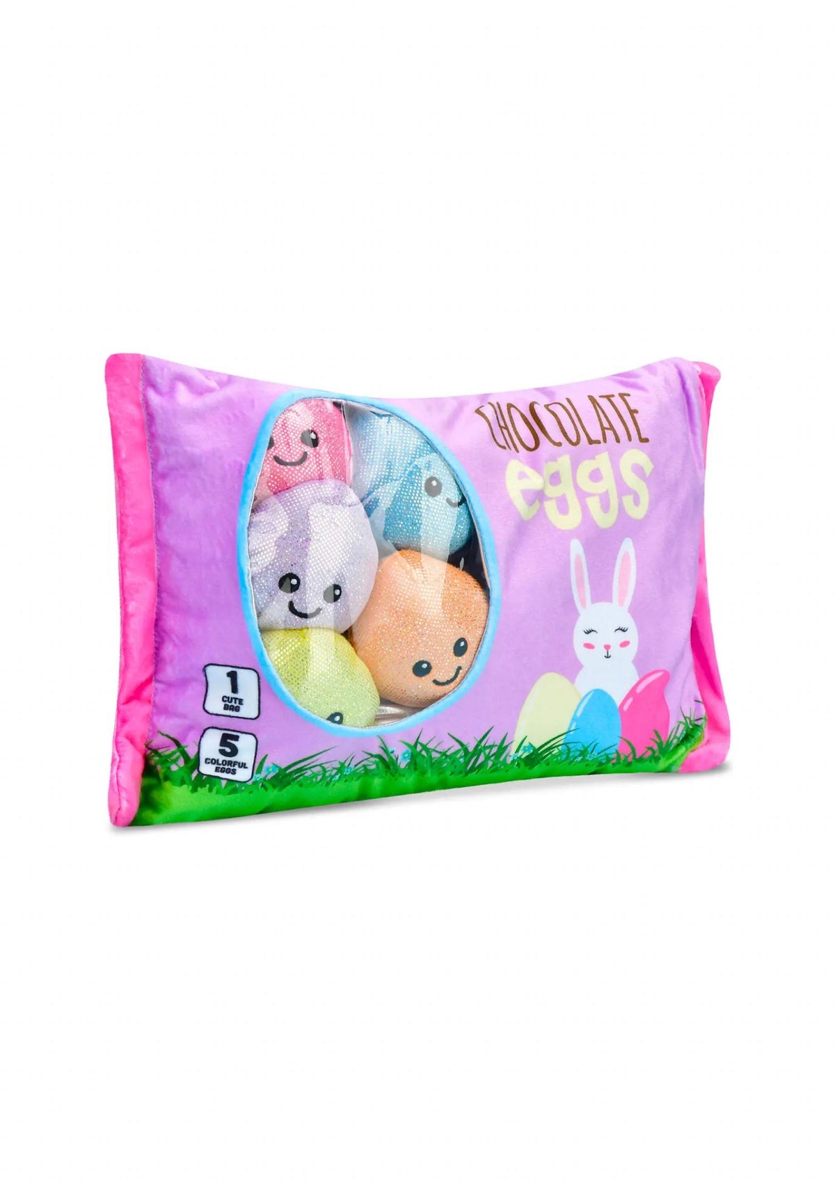 Iscream - Kids Chocolate Easter Egg Buddies Packaging Fleece Plush