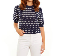 &Isla - Tilda Chevron Stitch Crew Tee