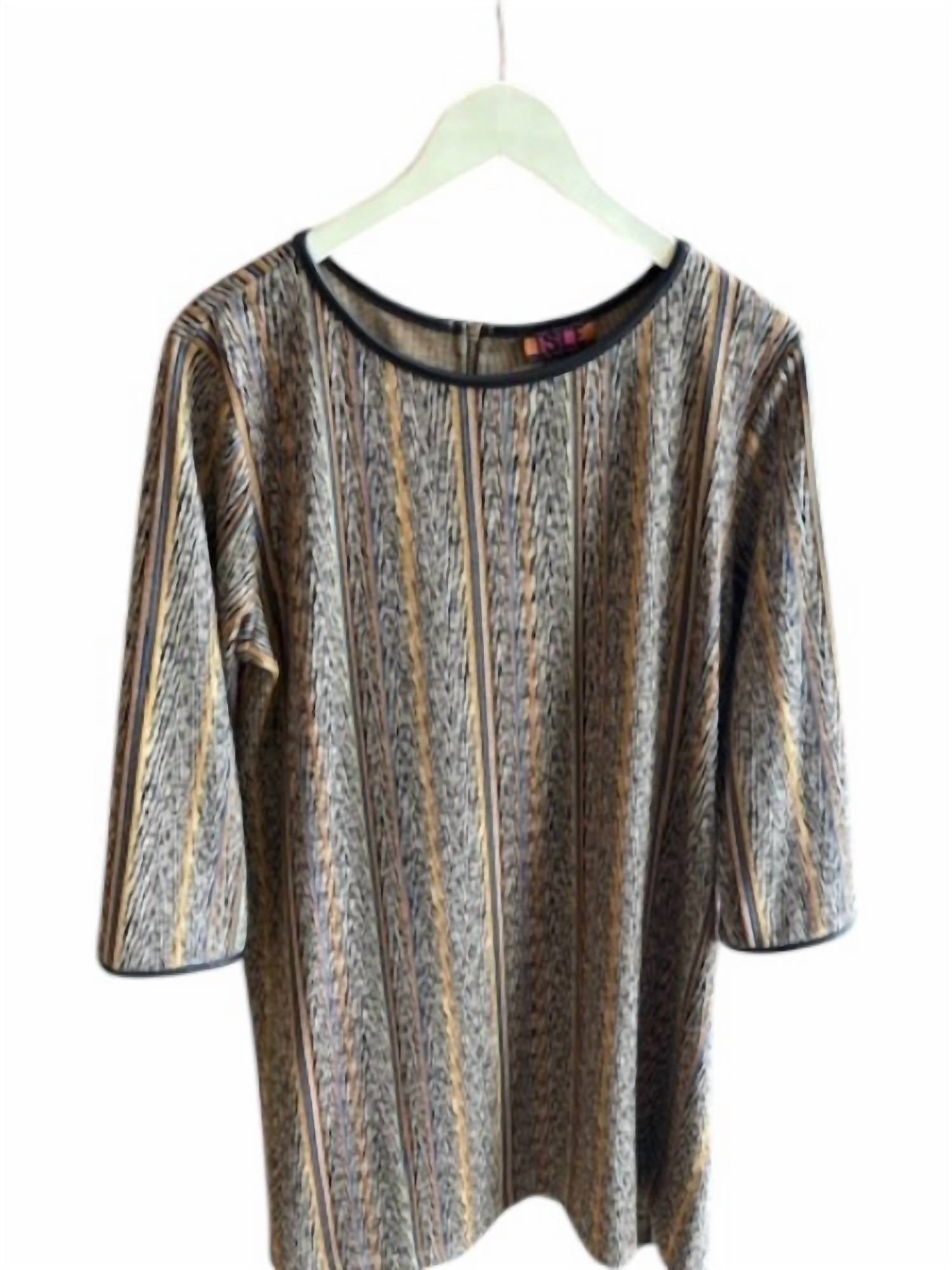 Isle - Women's Chemise Dress - brown - clothing - dresses