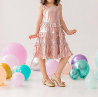 Isobella & Chloe - Girl Pink Shine Bright Dress - casual - clothing - dresses