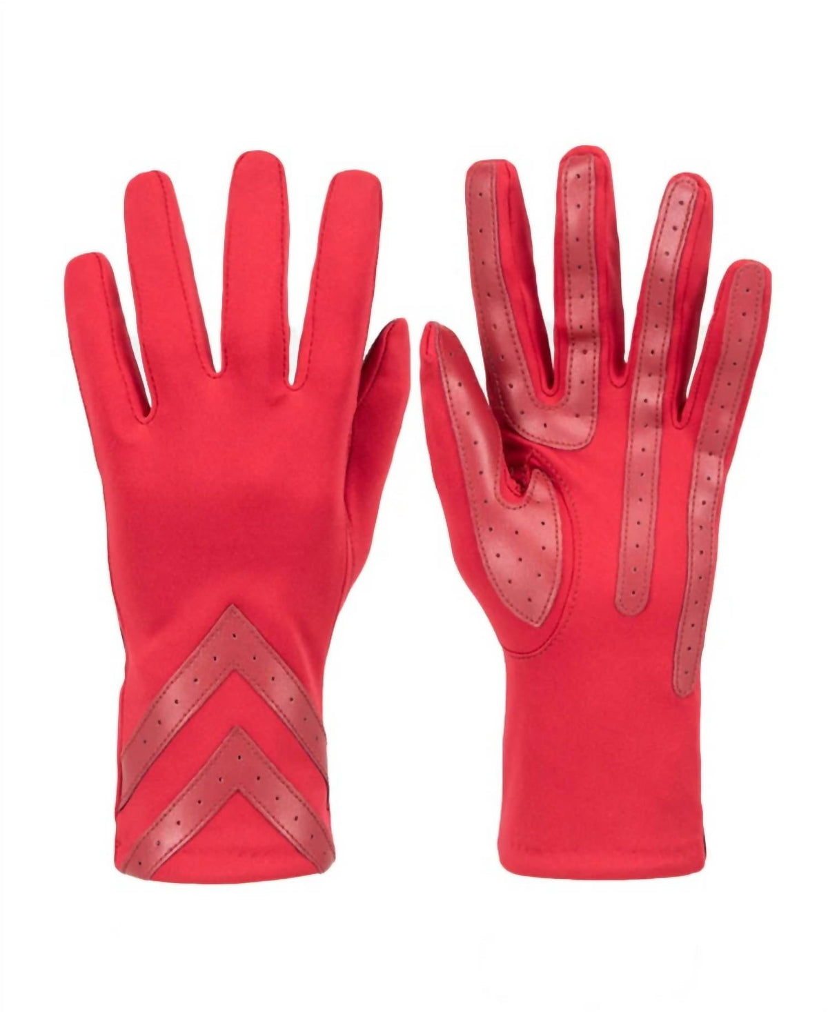 Isotoner - Women’s Smartdri Chevron Touchscreen Gloves