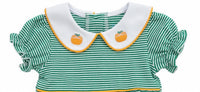 Itsy Bitsy - Girl's Pumpkin Collared Bubble Romper