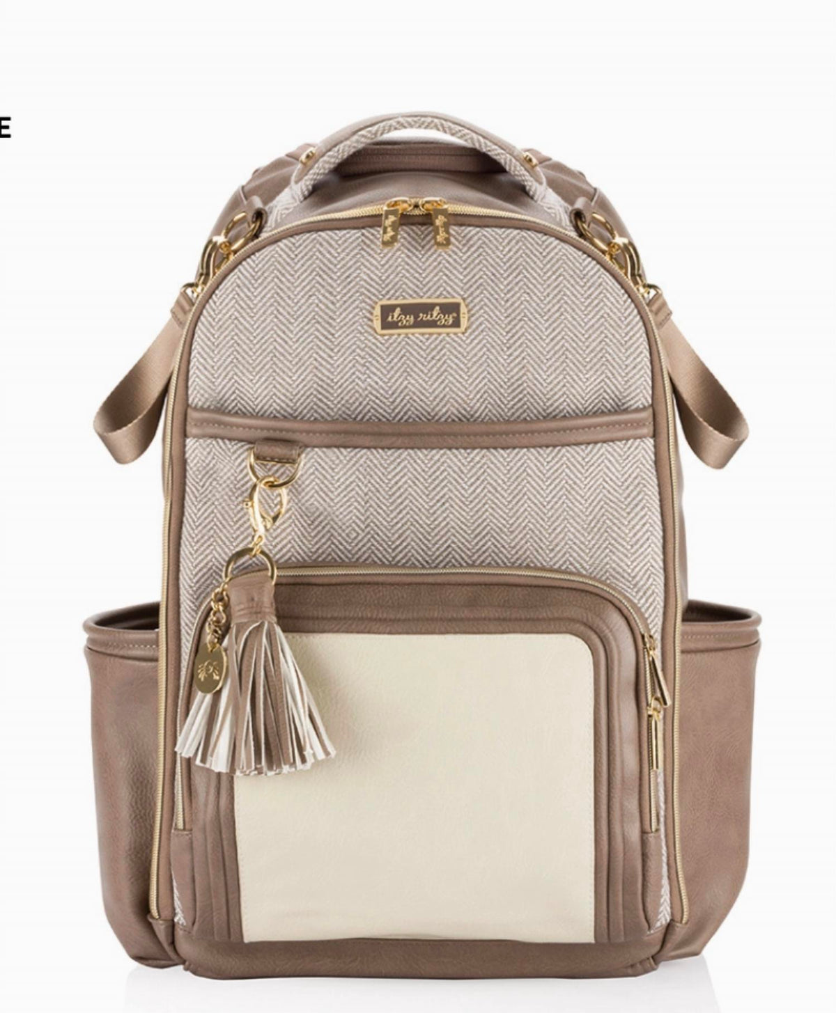 Itzy Ritzy - Vanilla Latte Boss Plus Backpack Diaper Bag