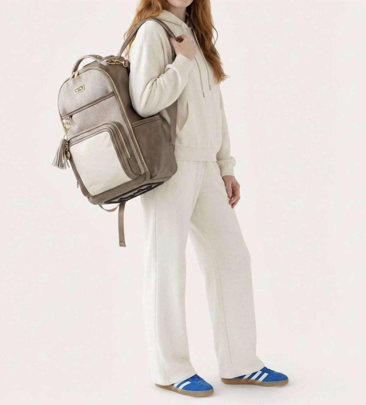 Itzy Ritzy - Vanilla Latte Boss Plus Backpack Diaper Bag