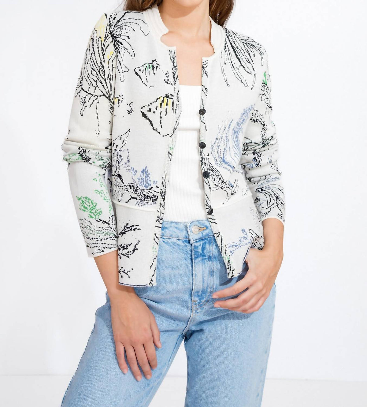 Ivko - Seabed Motif Cardigan