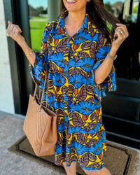 Ivy Jane - Bell Fleur Dress - blue - clothing - dresses