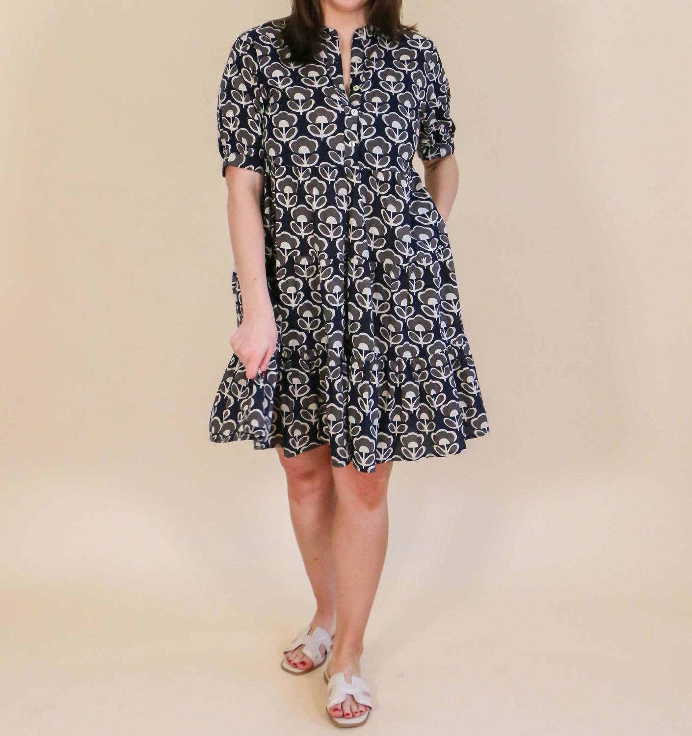 Ivy Jane - Budding Flowers Dress - black - clothing - collection:vacationdresses(Auto)