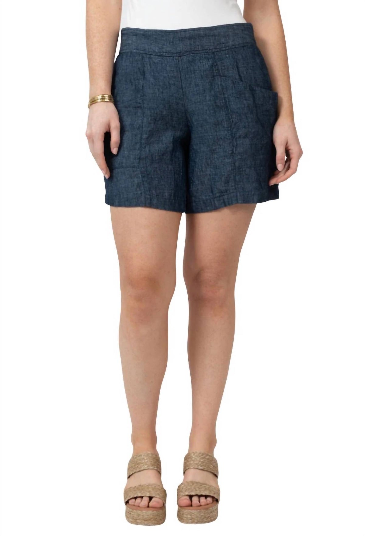Ivy Jane - Chambray Linen Shorts