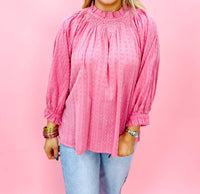 Ivy Jane - Clip And Stripe Top - blouses - clothing - pink