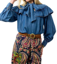 Ivy Jane - Denim Bow Top
