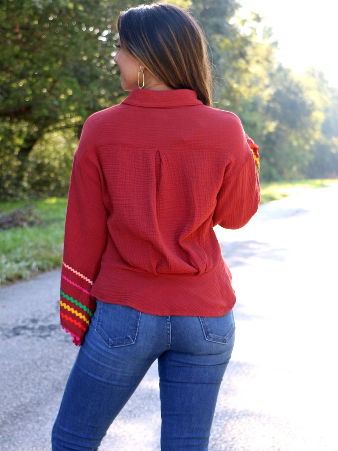 Ivy Jane - Drop of Truth Top - blouses - clothing - red