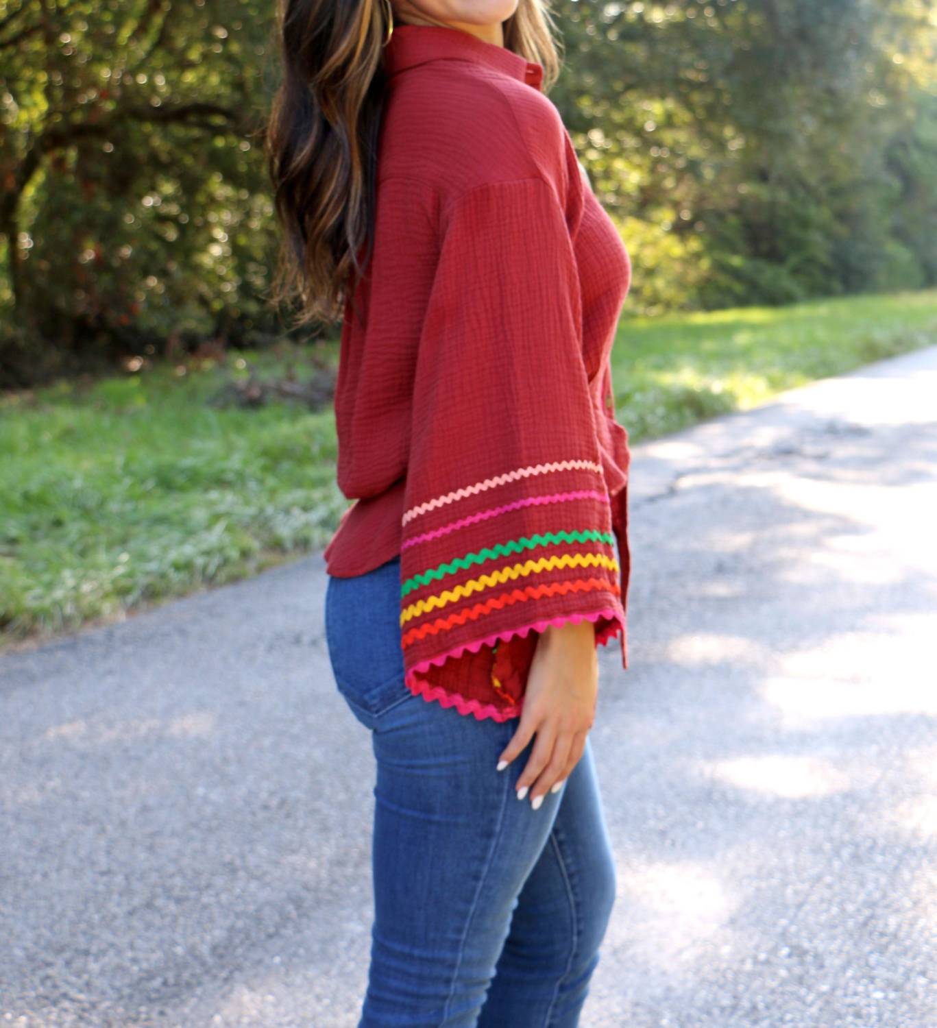 Ivy Jane - Drop of Truth Top - blouses - clothing - red