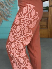 Ivy Jane - Flower Power Embroidered Pant