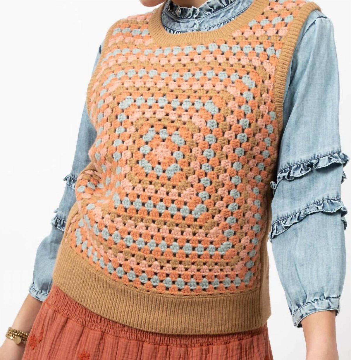 Ivy Jane - Granny Square Sweater Vest