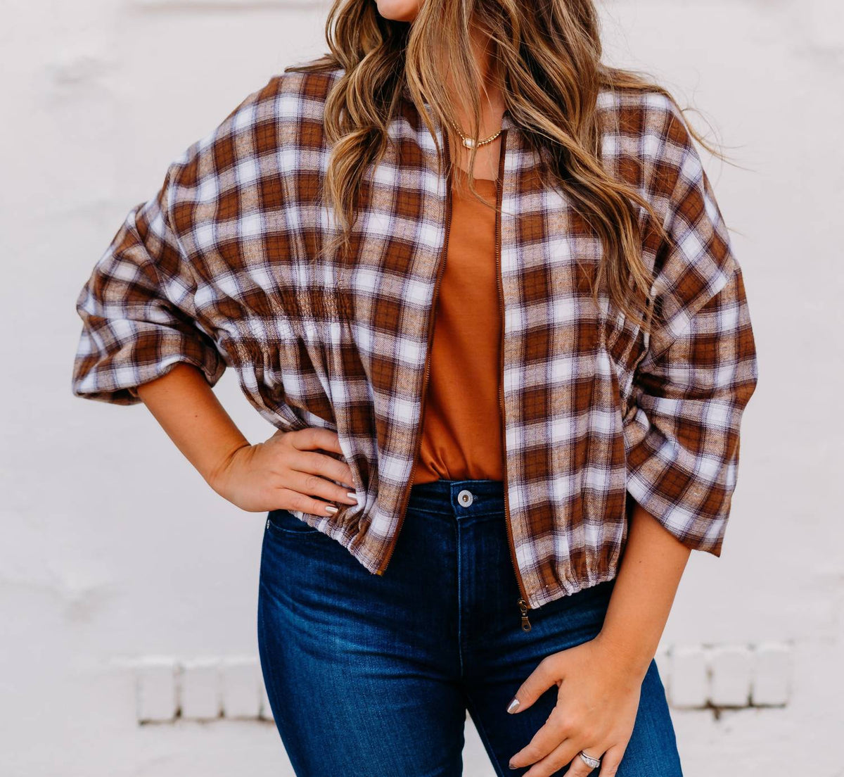 Ivy Jane - Long Sleeve Plaid Jacket