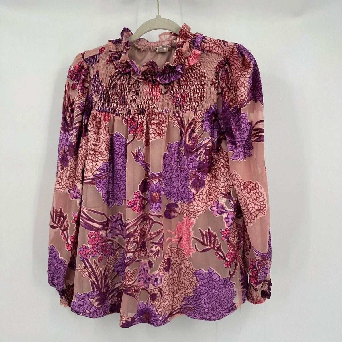 Ivy Jane - Mock Neck Burn Out Top